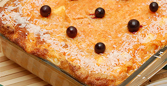 PUDDING FROM FINE-GROUND BARLEY WITH DRIED FRUITS